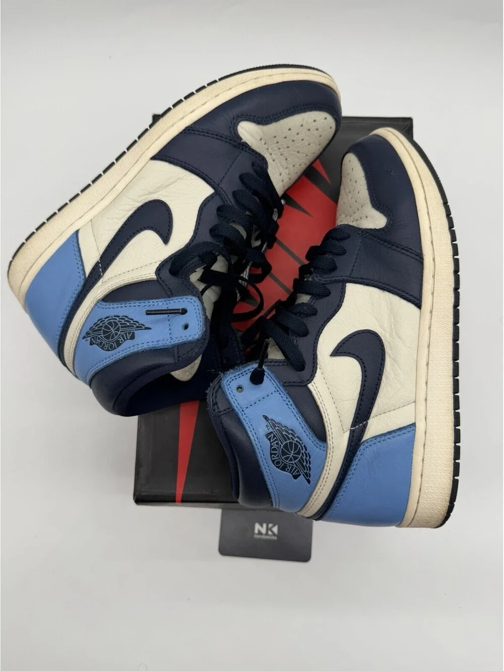 Air Jordan 1 Retro OG High Obsidian UNC 2019 Size 9M USED